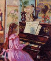 Guillaumin, Armand - Young Girl at the Piano